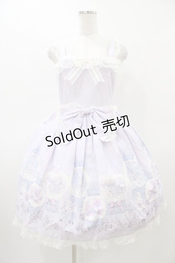 画像1: BABY,THE STARS SHINE BRIGHT / 雪の女王〜スノードームに秘めた「永遠」のカケラ〜柄ジャンパースカートII Free ラベンダー H-26-03-09-043-BA-OP-NS-ZH (1)