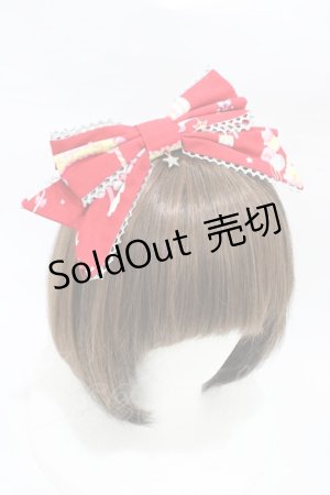 画像: Angelic Pretty / magical etoileななめリボンカチューシャ  レッド H-26-03-09-005-AP-AC-NS-ZH