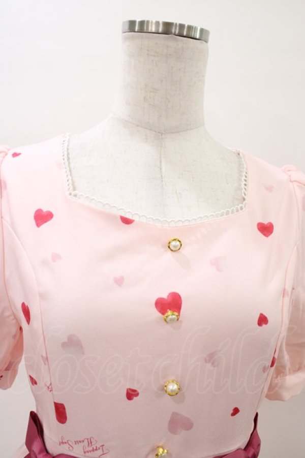 画像3: Amavel / Topping Heart Sugarワンピース Free ピンク H-26-03-09-047-CA-OP-NS-ZH (3)