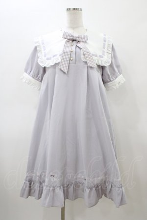 画像: Amavel / Primavera ギンガムリボンうさみみワンピース Free パープル H-26-03-09-049-CA-OP-NS-ZH