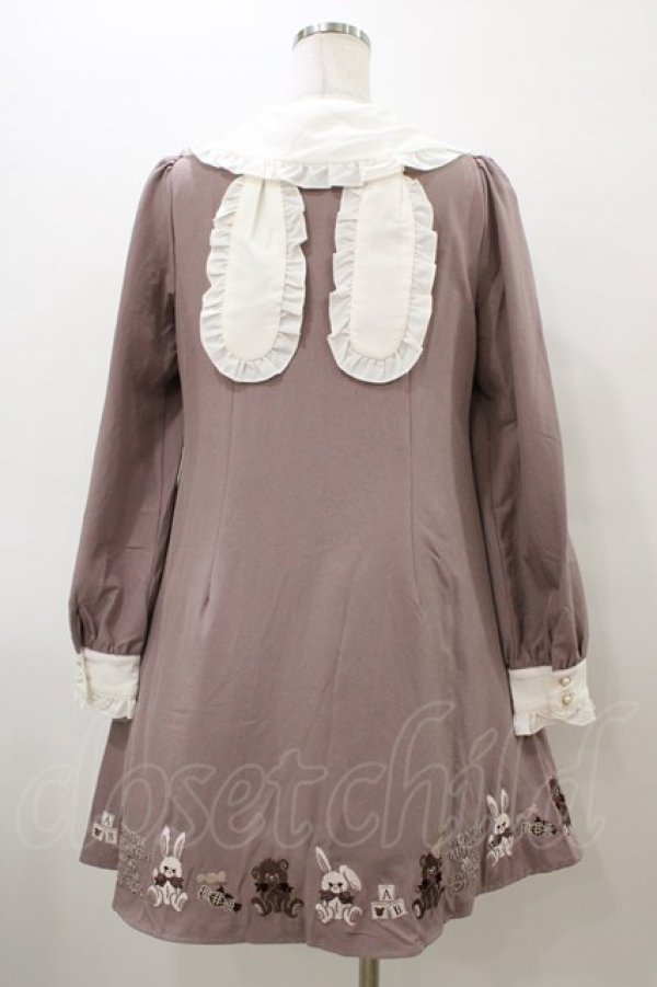 画像2: Amavel / Wonder TOYBOXうさ耳ワンピース Free ブラウン H-26-03-09-050-CA-OP-NS-ZH (2)