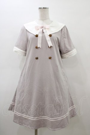 画像: Amavel / くまみみセーラーAラインワンピース Free ラベンダー H-26-03-09-051-CA-OP-NS-ZH