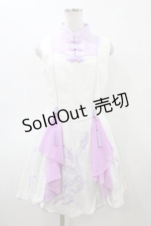 画像: Quaint Less（海外ロリータブランド） / 中華風ワンピース XL オフ/ラベンダー H-26-03-09-053-0-OP-NS-ZH