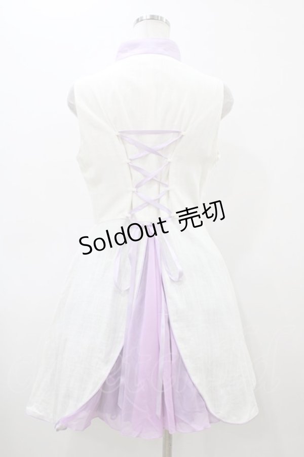 画像2: Quaint Less（海外ロリータブランド） / 中華風ワンピース XL オフ/ラベンダー H-26-03-09-053-0-OP-NS-ZH (2)