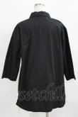 画像3: NieR Clothing / ダブルボタン半袖シャツ  黒 H-26-03-09-1028-PU-BL-AK-ZH (3)