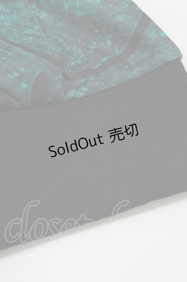 画像5: NieR Clothing / 総柄ZIPパーカー F エメラルド H-26-03-09-1034-PU-TO-AK-ZH (5)