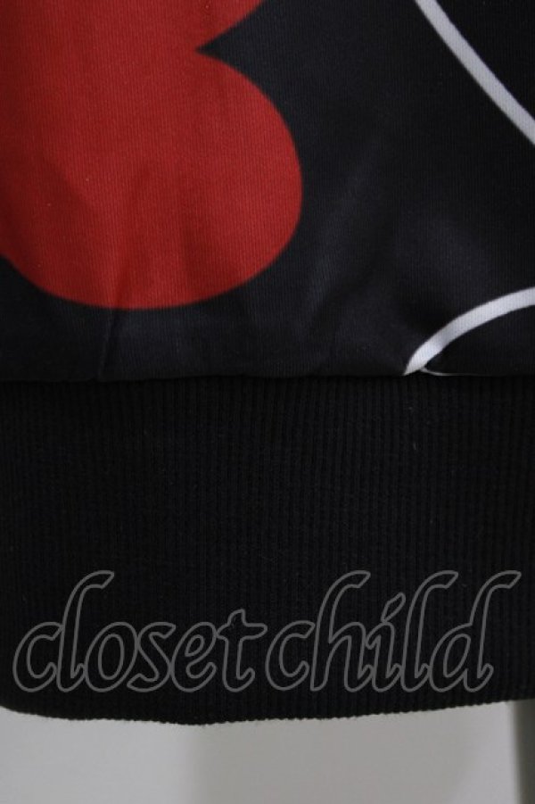 画像4: NieR Clothing / 総柄ZIPパーカー F 黒 H-26-03-09-1036-PU-TO-AK-ZH (4)