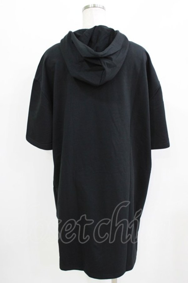 画像3: NieR Clothing / 半袖ZIPパーカー F 黒 H-26-03-09-1040-PU-TO-AK-ZH (3)