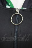 画像5: NieR Clothing / 総柄ZIPパーカー F 黒 H-26-03-09-1045-PU-TO-AK-ZH (5)