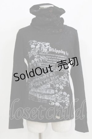 画像: h.ANARCHY / ハイネックニットソー  ブラック H-26-03-09-1051-HN-TO-KB-ZH