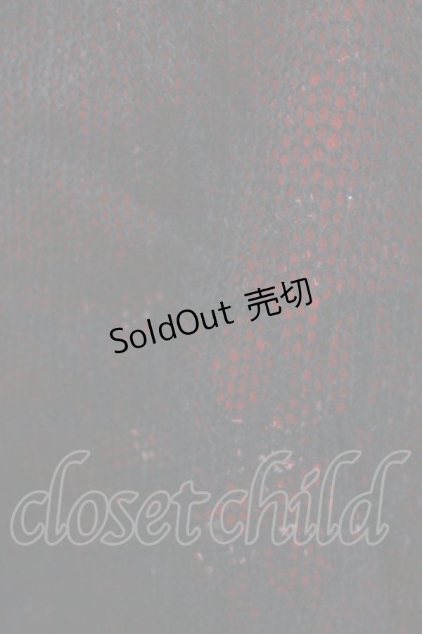 画像4: h.ANARCHY / ダメージレイヤードニットソー  レッド×ブラック H-26-03-09-1052-HN-TO-KB-ZH (4)