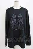 画像1: NieR Clothing / プリントLONG CUTSEW LL 黒 H-26-03-09-1055-PU-TO-AK-ZH (1)