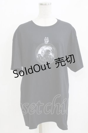 画像: NieR Clothing / プリントCOTTON CUTSEW XL 黒 H-26-03-09-1057-PU-TO-AK-ZH