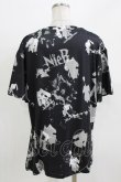 画像3: NieR Clothing / プリント半袖CUTSEW F 黒 H-26-03-09-1058-PU-TO-AK-ZH (3)