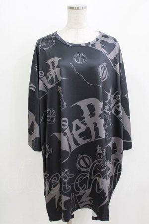 画像: NieR Clothing / プリント半袖CUTSEW F グレー H-26-03-09-1060-PU-TO-AK-ZH