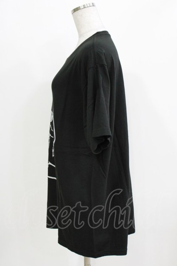 画像2: NieR Clothing / プリントCOTTON CUTSEW XL 黒 H-26-03-09-1063-PU-TO-AK-ZH (2)