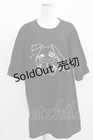 画像: NieR Clothing / プリントCOTTON CUTSEW XXXL 黒 H-26-03-09-1064-PU-TO-AK-ZH
