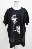 画像1: NieR Clothing / プリントCOTTON CUTSEW XL 黒 H-26-03-09-1065-PU-TO-AK-ZH (1)