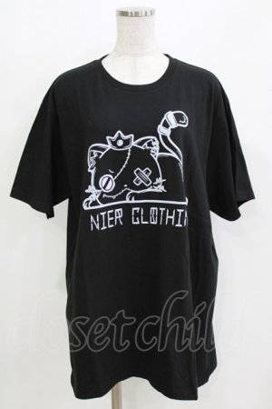 画像: NieR Clothing / プリントCOTTON CUTSEW XL 黒 H-26-03-09-1067-PU-TO-AK-ZH