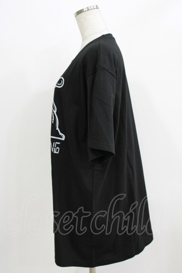 画像2: NieR Clothing / プリントCOTTON CUTSEW XL 黒 H-26-03-09-1067-PU-TO-AK-ZH (2)