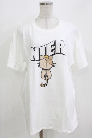 画像: NieR Clothing / プリントCOTTON CUTSEW XL 白 H-26-03-09-1068-PU-TO-AK-ZH