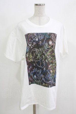 画像: NieR Clothing / プリントCOTTON CUTSEW XL 白 H-26-03-09-1069-PU-TO-AK-ZH