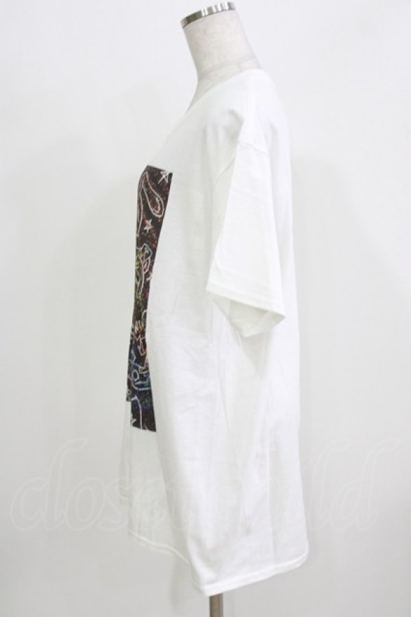 画像2: NieR Clothing / プリントCOTTON CUTSEW XL 白 H-26-03-09-1069-PU-TO-AK-ZH (2)