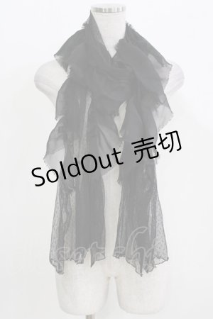 画像: BPN / ダメージフリルストール  ブラック H-26-03-09-1075-GO-ZA-KB-ZH