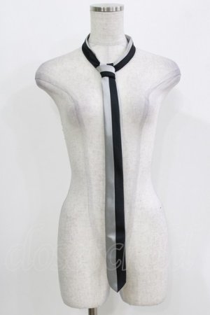 画像: PEACE NOW / バイカラーネクタイ  ブラック×グレー H-26-03-09-1079-PU-ZA-KB-ZH