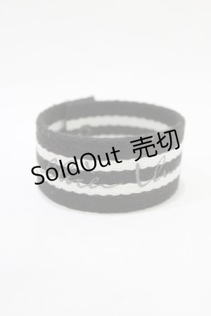 画像: alice auaa / ロゴプリントストライプブレス   H-26-03-09-1080-AA-AC-KB-ZH