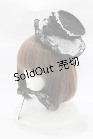 画像: HN+nois / ミニハット  黒 H-26-03-09-1081-HN-AC-KB-ZH