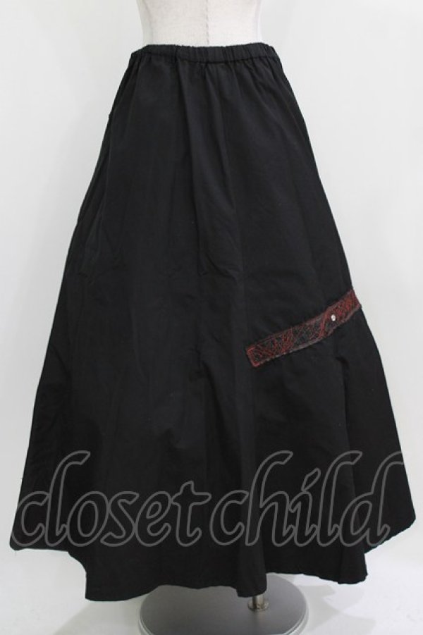 画像3: h.NAOTO / ダメージベルトロングスカート  ブラック H-26-03-09-1082-HN-SK-KB-ZH (3)