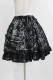 画像2: h.ANARCHY / オーバー付レース重ねチェックスカート  ブラック H-26-03-09-1009-HN-SK-KB-ZH (2)