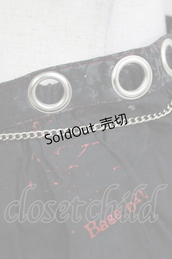 画像4: h.ANARCHY / オーバー付イレギュラースカート  黒 H-26-03-09-1012-HN-SK-KB-ZH (4)