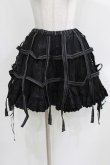 画像1: FRILL / 鳥かごレースフリルスカート  ブラック H-26-03-09-1015-HN-SK-KB-ZH (1)