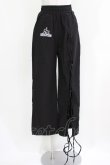 画像1: NieR Clothing / ロゴ刺繍パンツ  黒 H-26-03-09-1018-PU-PA-AK-ZH (1)