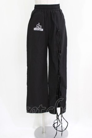 画像: NieR Clothing / ロゴ刺繍パンツ  黒 H-26-03-09-1018-PU-PA-AK-ZH