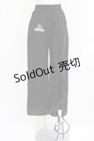 画像: NieR Clothing / ロゴ刺繍パンツ  黒 H-26-03-09-1018-PU-PA-AK-ZH
