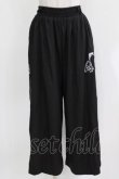 画像1: NieR Clothing / 2WAY SIDE ZIP WIDE PANTS F 黒 H-26-03-09-1020-PU-PA-AK-ZH (1)
