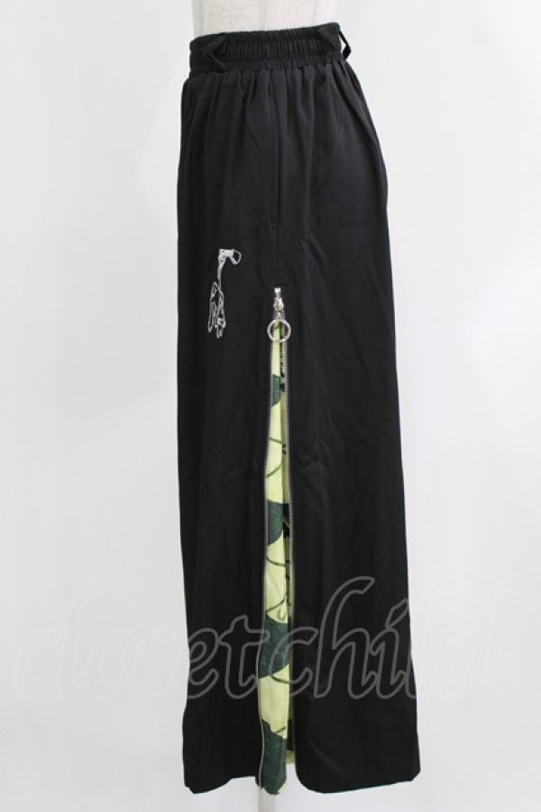 画像2: NieR Clothing / 2WAY SIDE ZIP WIDE PANTS F 黒 H-26-03-09-1020-PU-PA-AK-ZH (2)