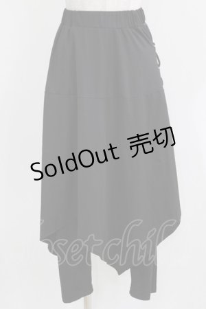 画像: NieR Clothing / フラップ付きパンツ F 黒 H-26-03-09-1022-PU-PA-AK-ZH