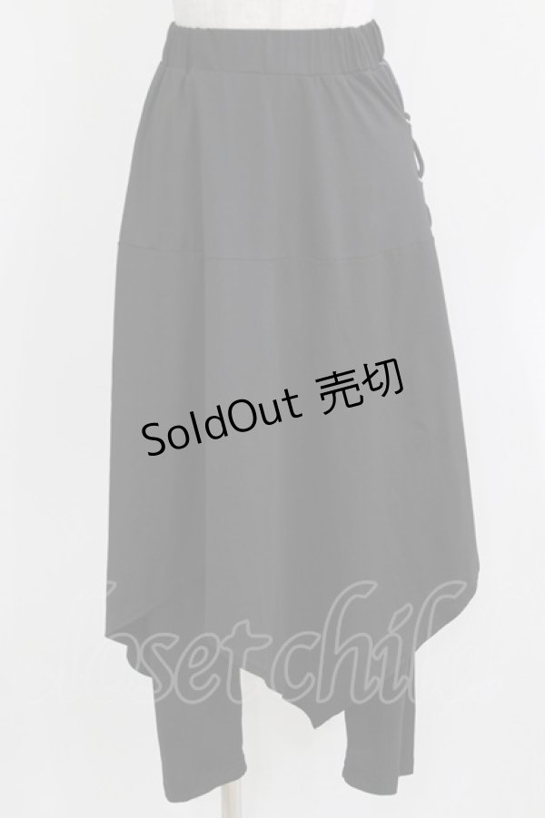 画像1: NieR Clothing / フラップ付きパンツ F 黒 H-26-03-09-1022-PU-PA-AK-ZH (1)