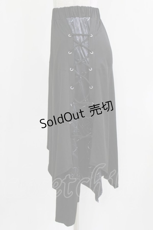 画像2: NieR Clothing / フラップ付きパンツ F 黒 H-26-03-09-1022-PU-PA-AK-ZH (2)