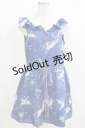 画像: MILK / ホロスコープコンビネゾン  ナイトブルー H-26-03-09-1023-ML-OP-KB-ZH