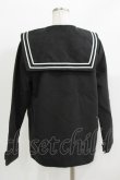 画像3: NieR Clothing / セーラー襟ボタンジャケット  黒 H-26-03-09-1024-PU-JA-AK-ZH (3)