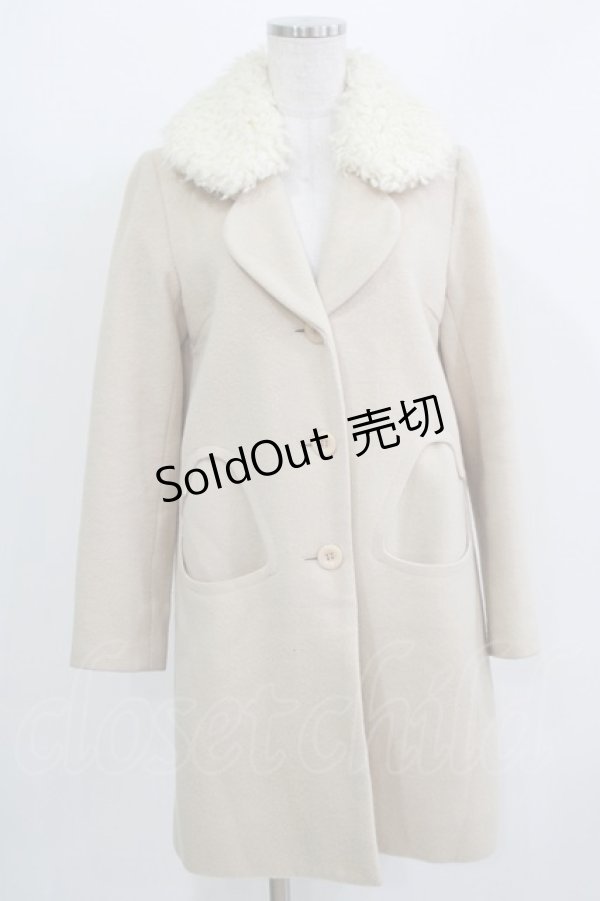 画像1: MILK / シャーリーンコート  ミルクティー×クリーム H-26-03-09-1026-ML-CO-KB-ZH (1)