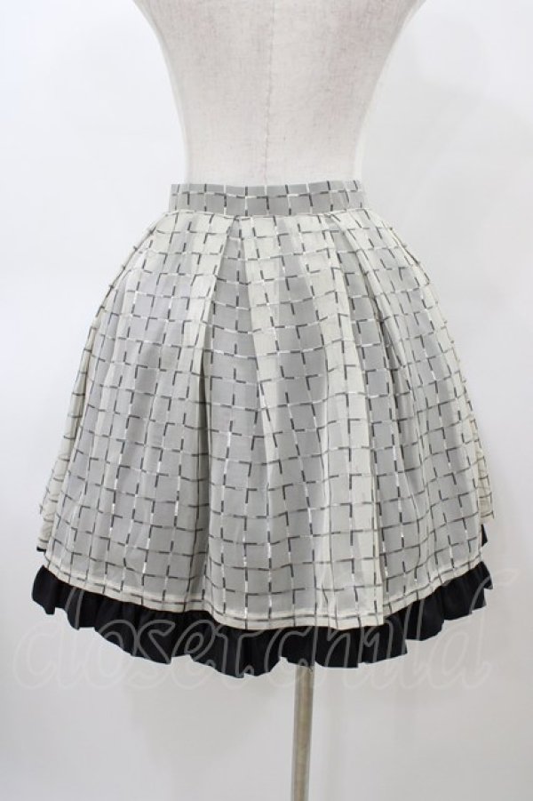 画像2: NO.S PROJECT / シアーチェックスカート M オフ H-26-03-09-061-LO-SK-NS-ZH (2)