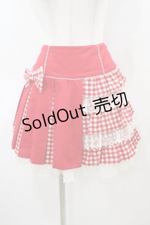 画像: Angelic Pretty / Candyギンガムスカート Free レッド H-26-03-09-062-AP-SK-NS-ZH