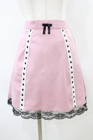 画像: Ank Rouge / はしごレース台形スカート M ピンク H-26-03-09-063-CA-SK-NS-ZH