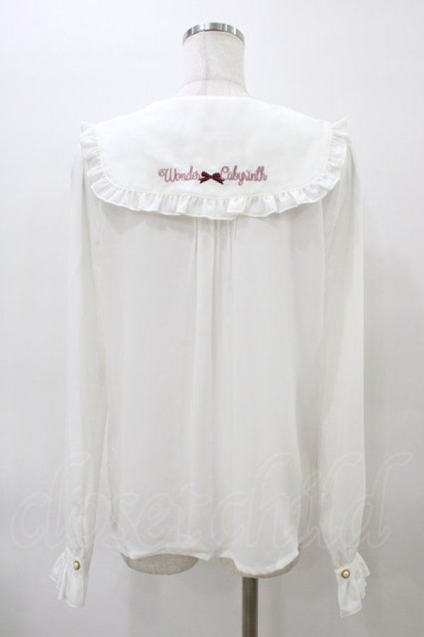 画像2: Amavel / Cherry Ribbonブラウス Free オフ H-26-03-09-066-CA-BL-NS-ZH (2)